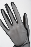 Black Opera Length Tulle Gloves