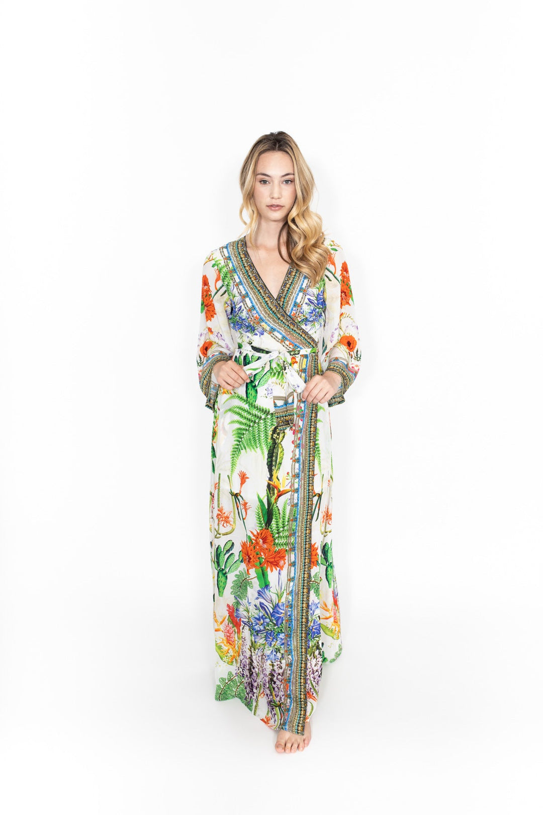 Green Belted Cover Up Dress