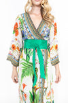 Green Belted Cover Up Dress