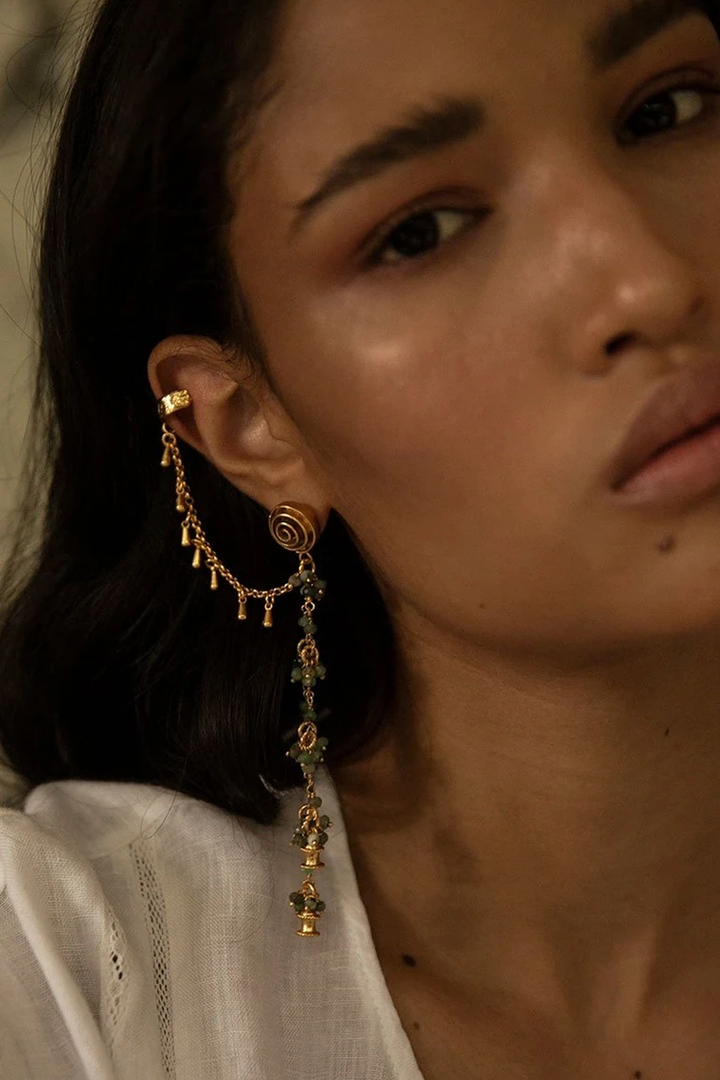 Agate Chain Earcuff