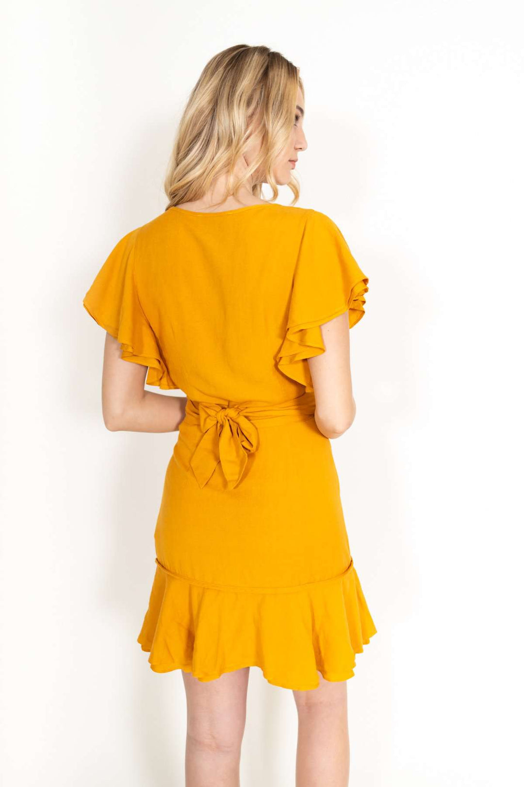 Yellow Ruffled Dress