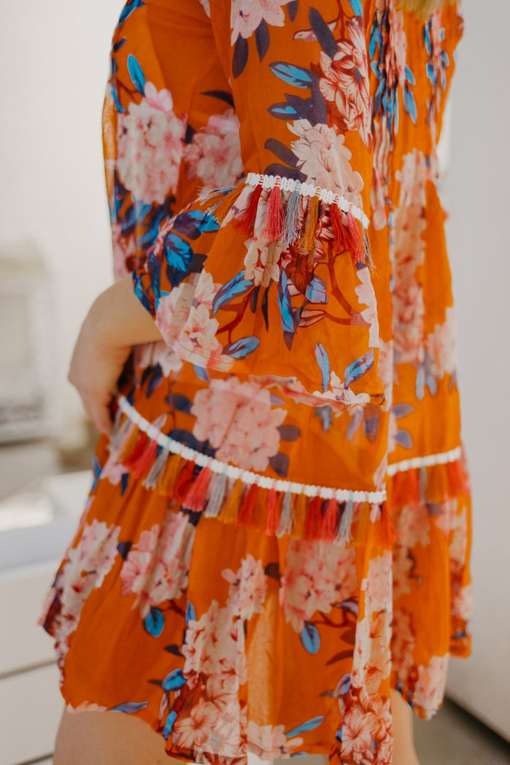 Taj Floral Orange Tunic