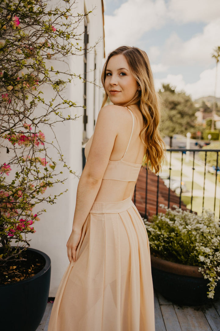 Mesh Skirt Nude