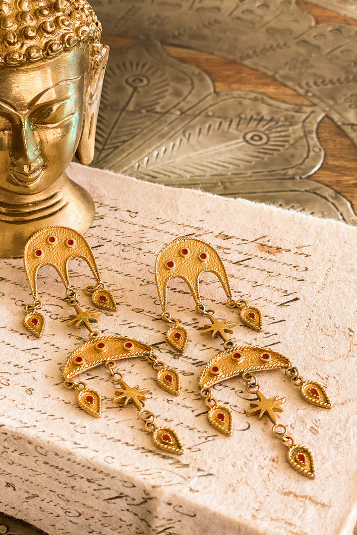 Terracotta Jebel Double Earrings