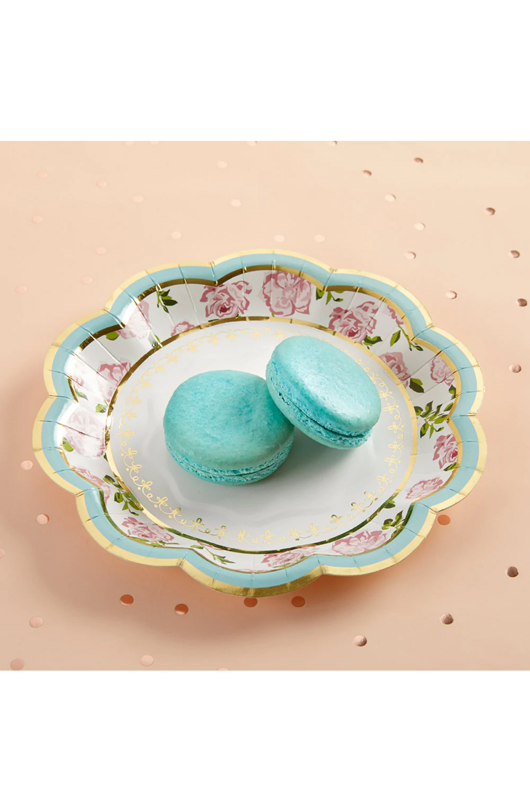 Tea Time Floral 7 inch Paper Plates