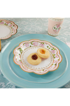 Pink Tea Time 7 inch Paper Plates
