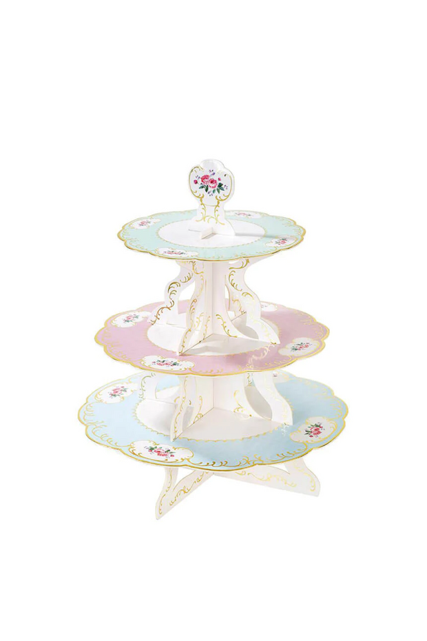Floral 3 Tier Cakestand