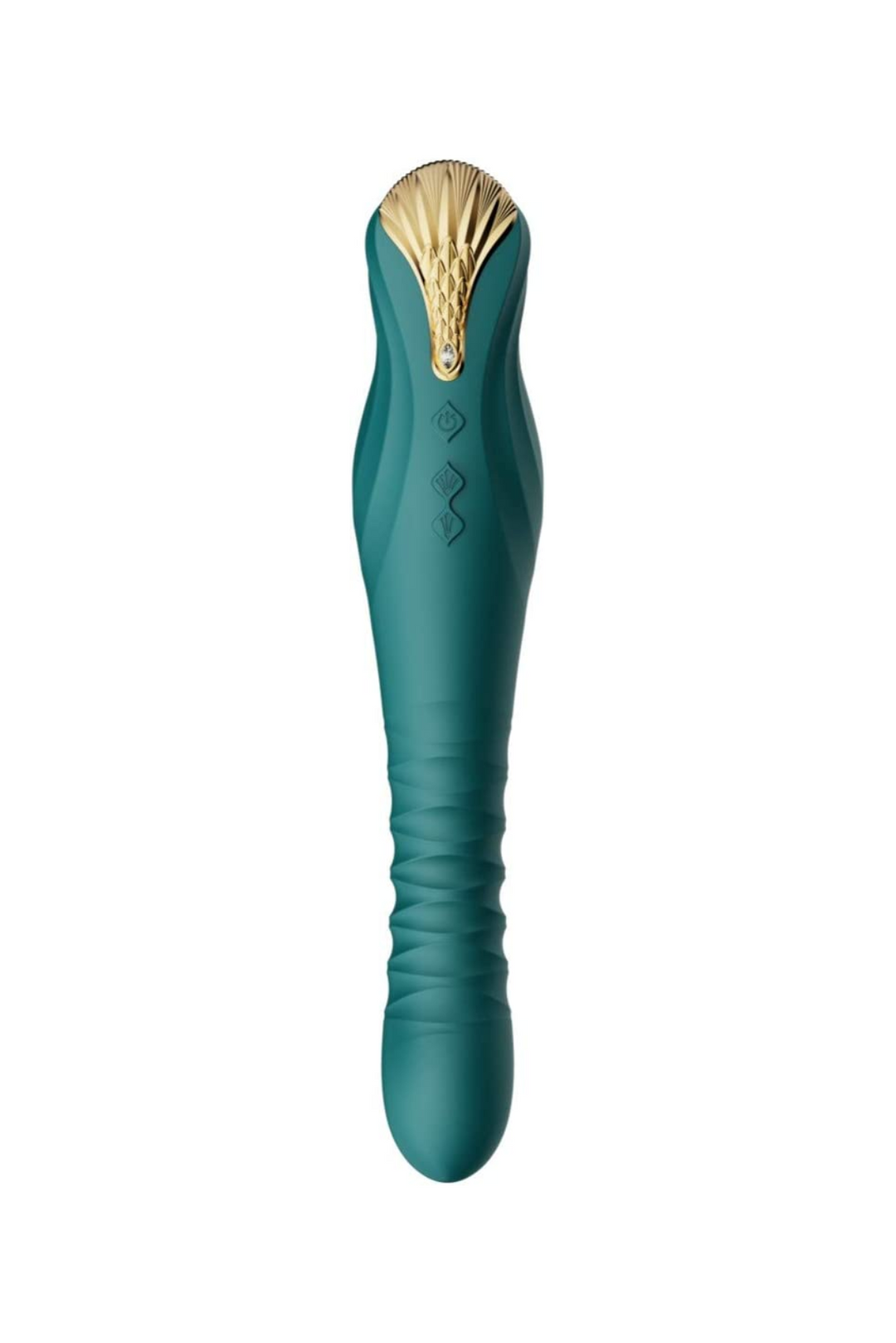 King Vibrating Thruster - Turquoise Green – Naughty Girl Shop