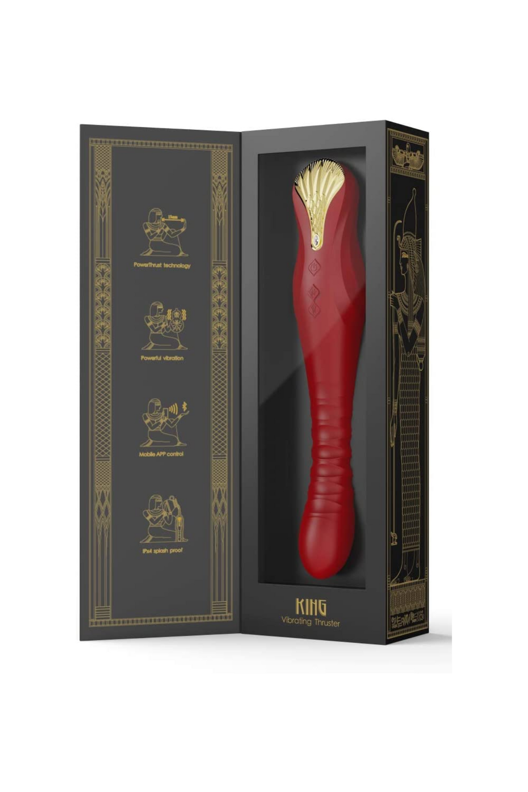 King Vibrating Thruster - Wine Red