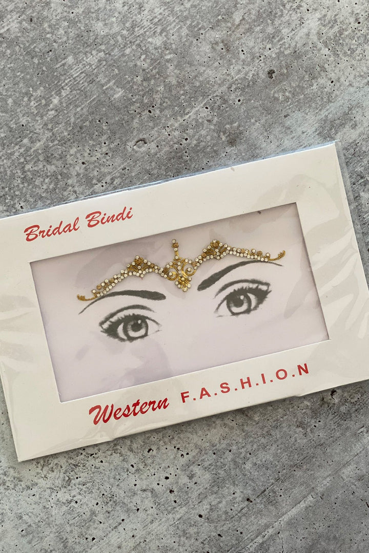 Golden Bindi Face Gems