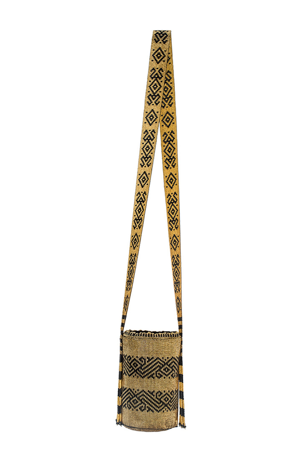 Gold and Black Mini Beaded Purse