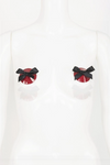 Black & Red Bow Pasties