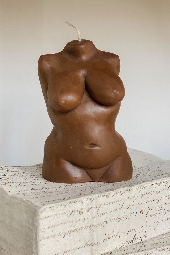 Taylor Dark Brown Candle