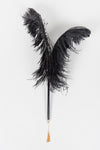 Black Ostrich Feather Teaser