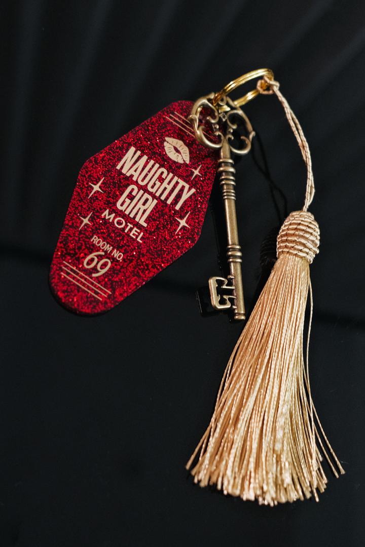 Naughty Girl Motel Keychain