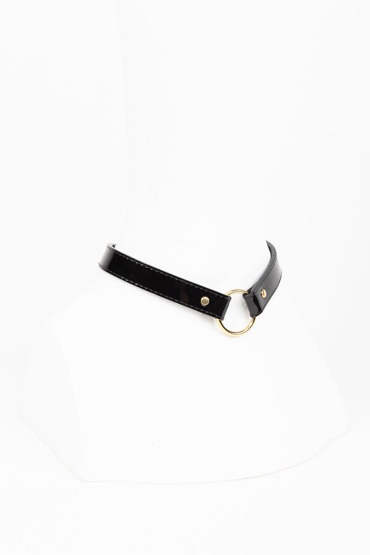 Italian Patent Leather Collar