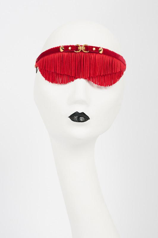 Rouge Fringe Blindfold