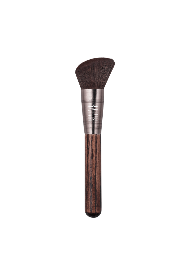Large Angled Brush with Wooden Handle