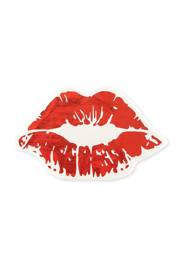 Red Lips Paper Party Napkins