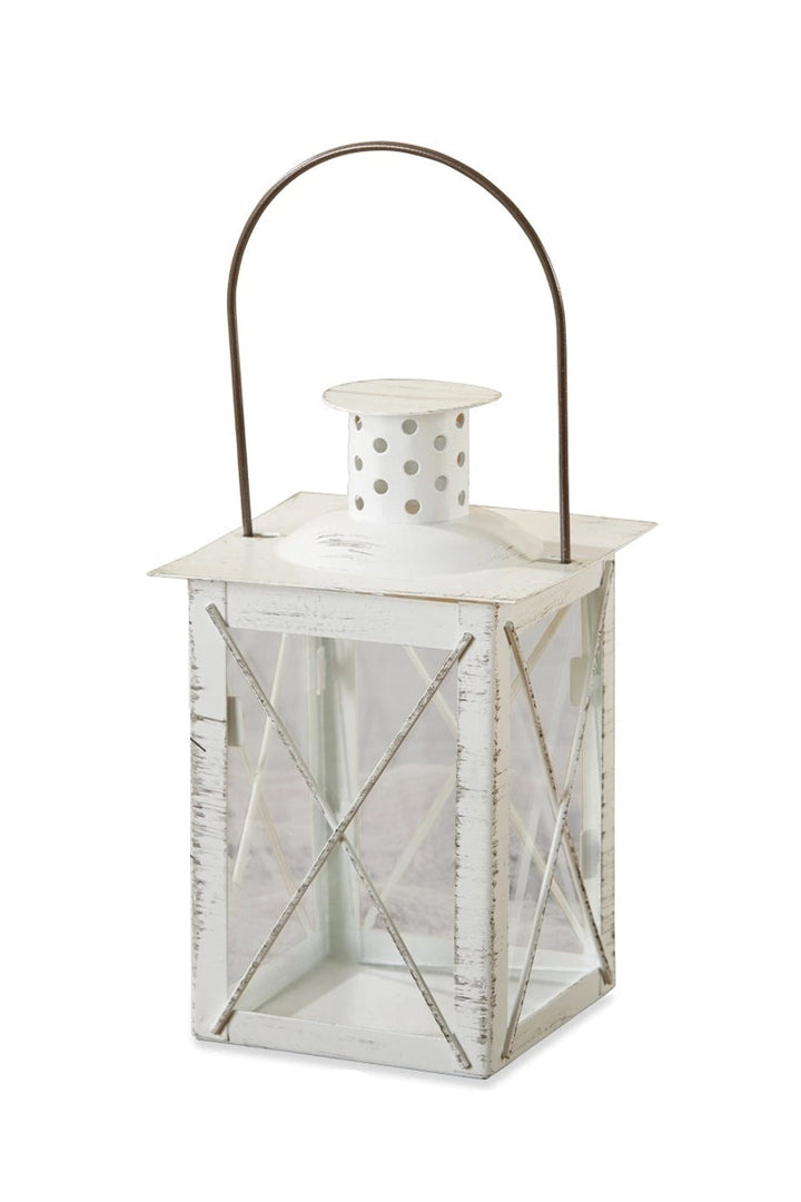 White Lantern Tea Light Holder