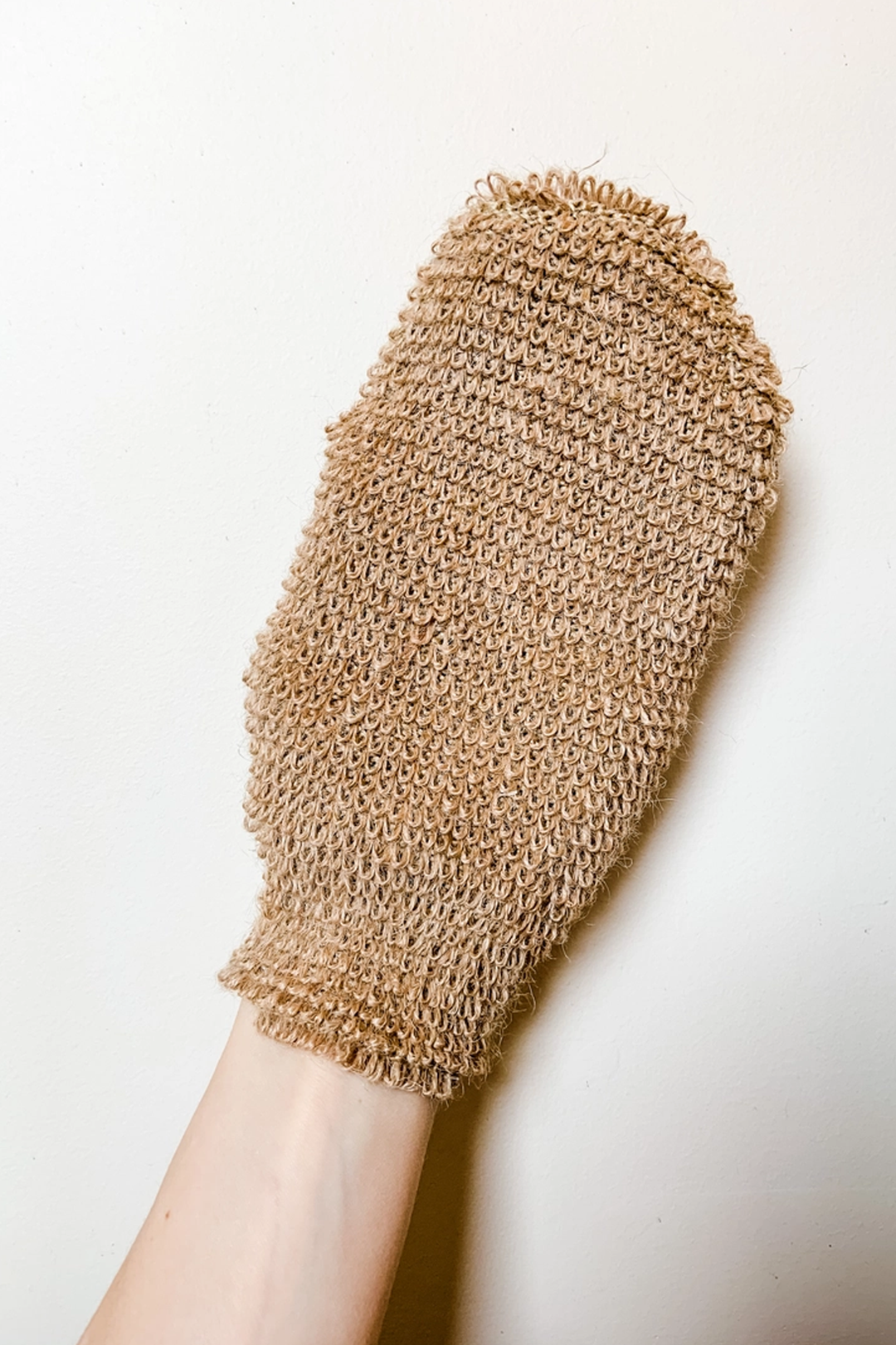 Jute Cleansing &amp; Exfoliating Shower Mitt
