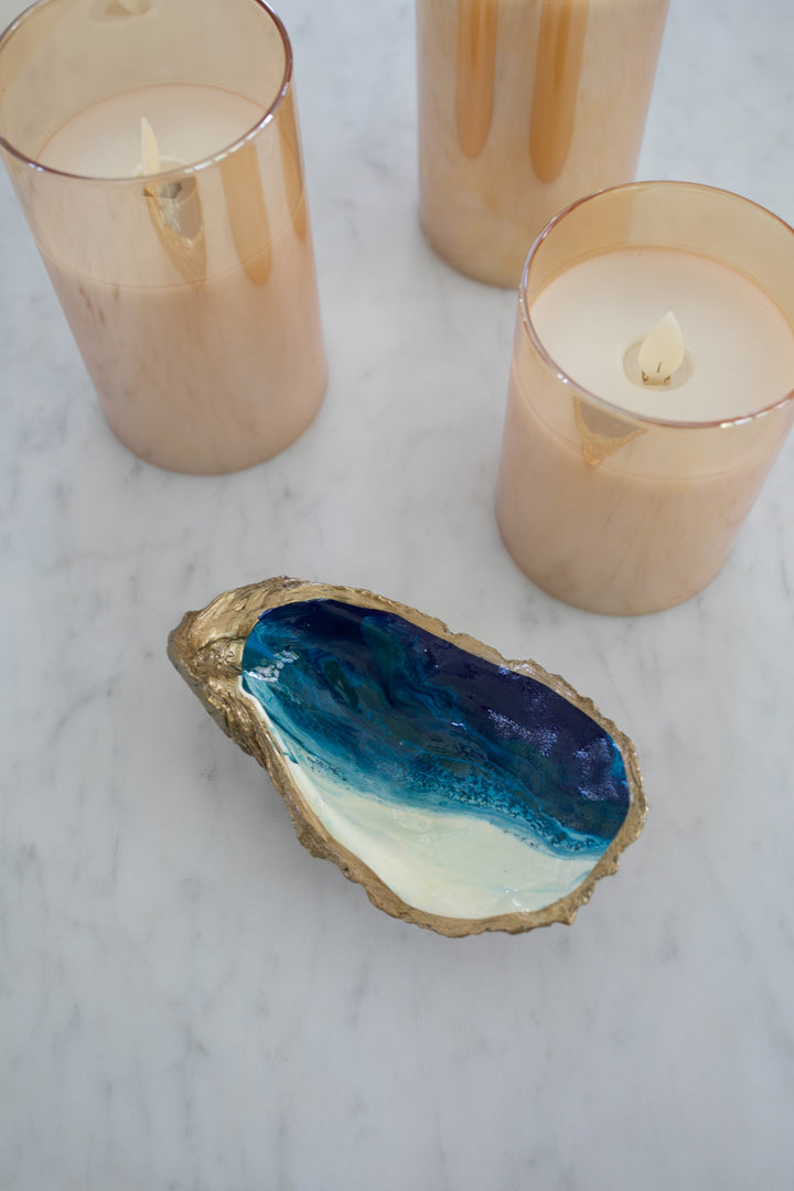 Ocean Gilded Oyster Jewelry Dish