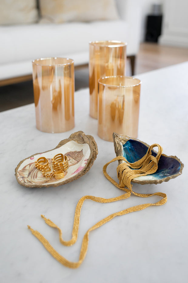 Ocean Gilded Oyster Jewelry Dish