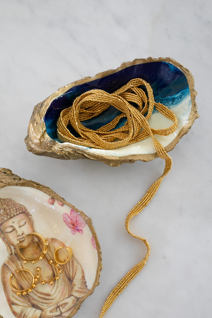 Ocean Gilded Oyster Jewelry Dish