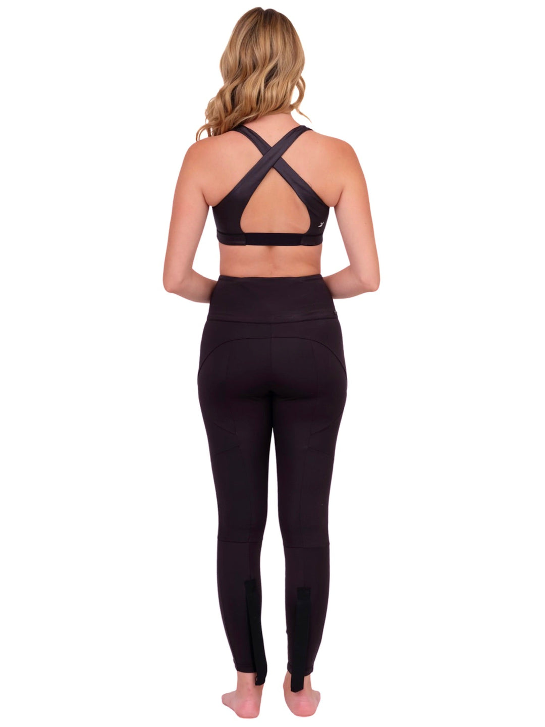 Polished Black Sports Bra
