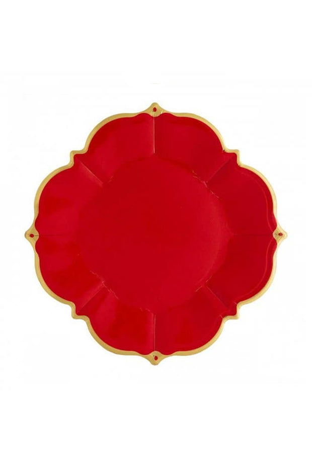 Ruby Red Lunch Plates