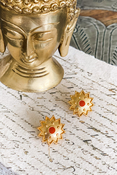 Terracotta Sun Earrings