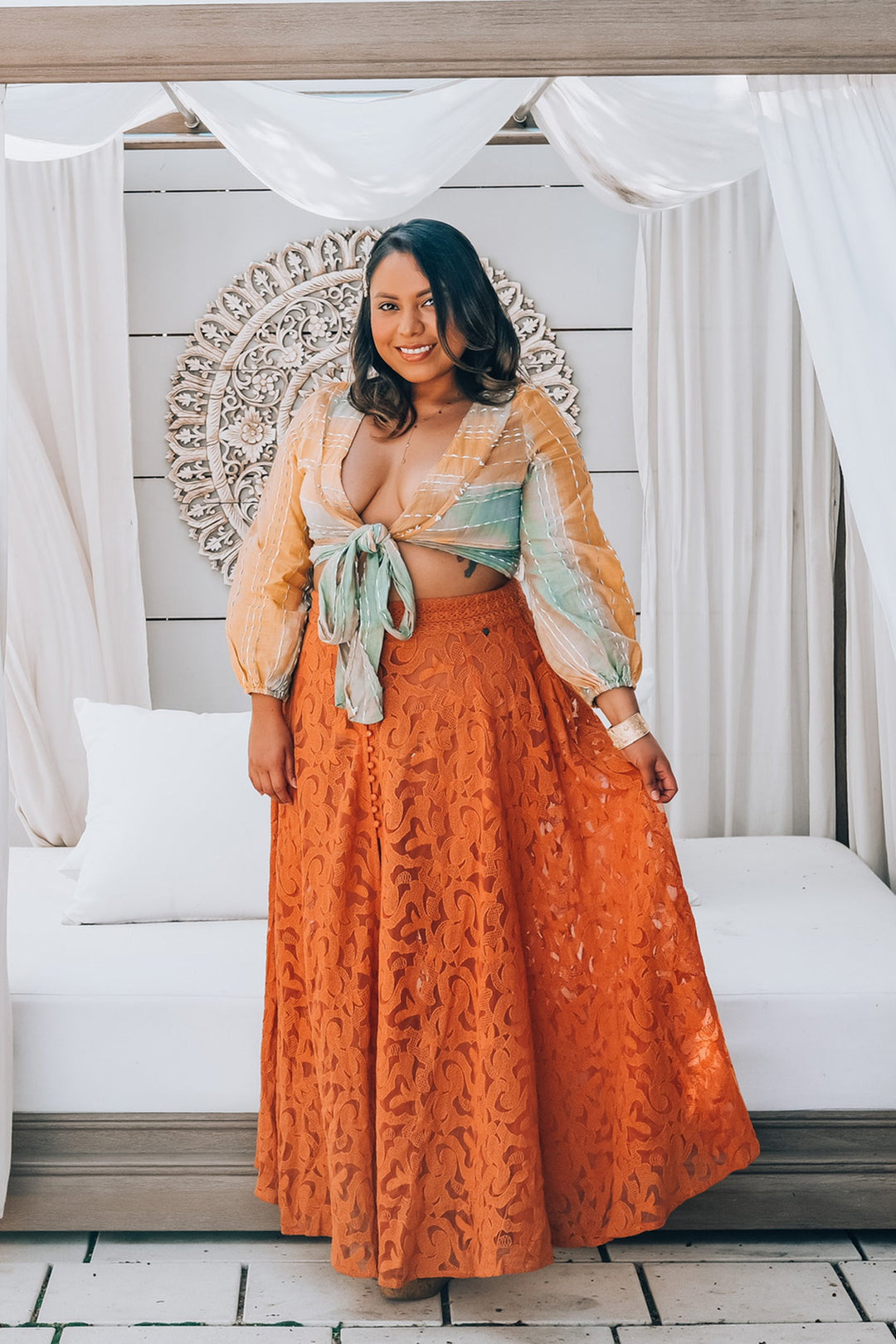 Summer Sunset Wrap Top